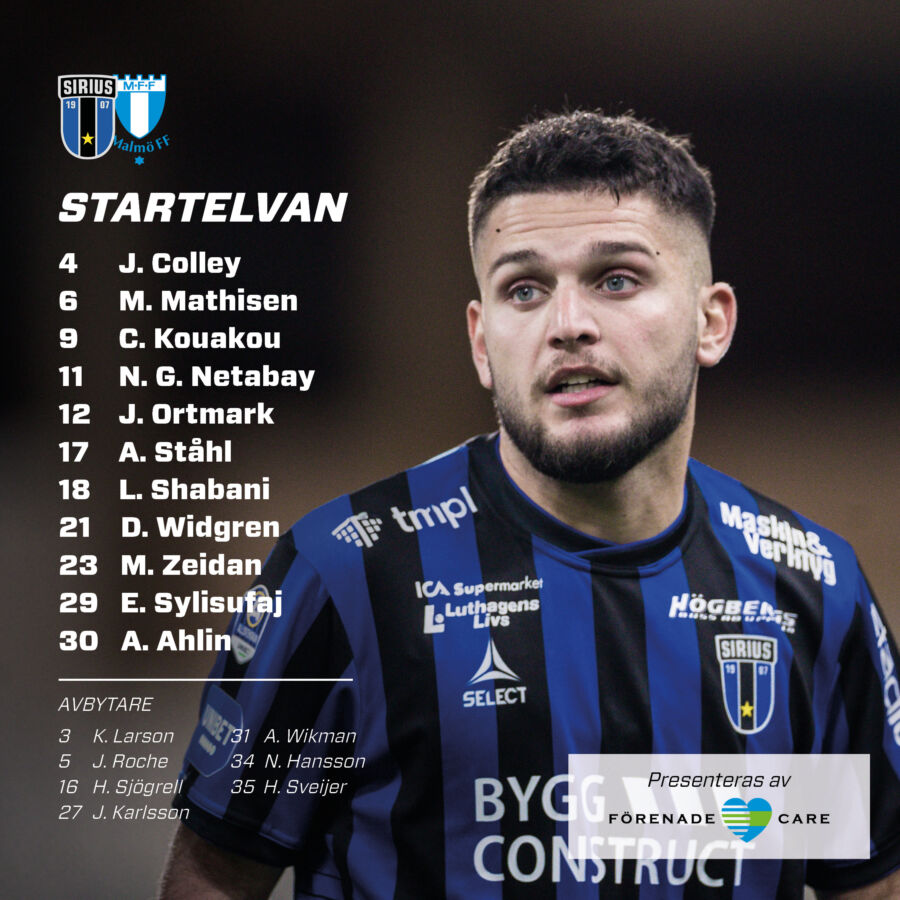 Ik Sirius Malm Ff Startelvan Sirius Fotboll