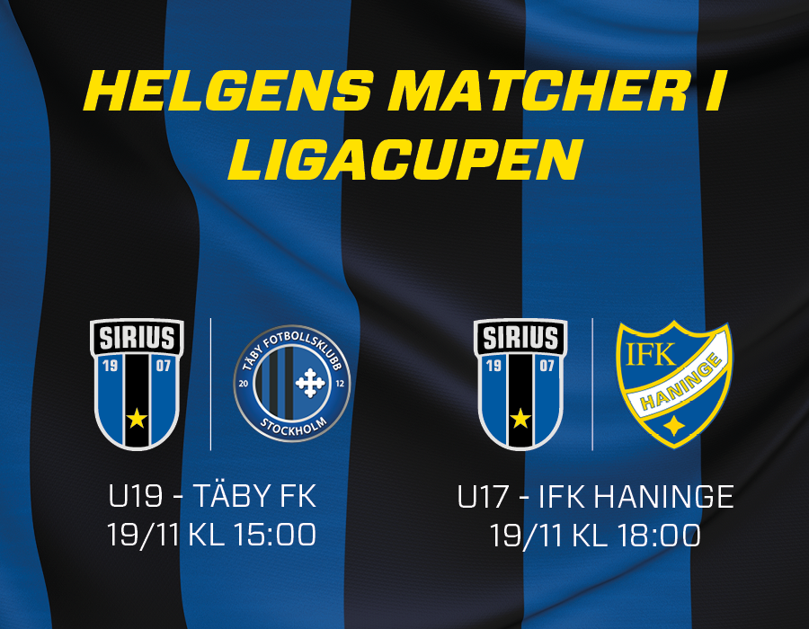 Akademilagen inleder Ligacupen Sirius Fotboll